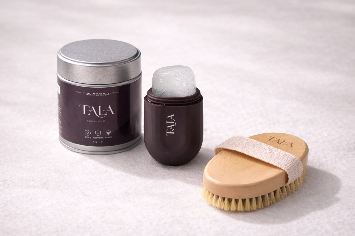 Pack self-care - Poudre d'ube - Stick Givré - Brosse à sec