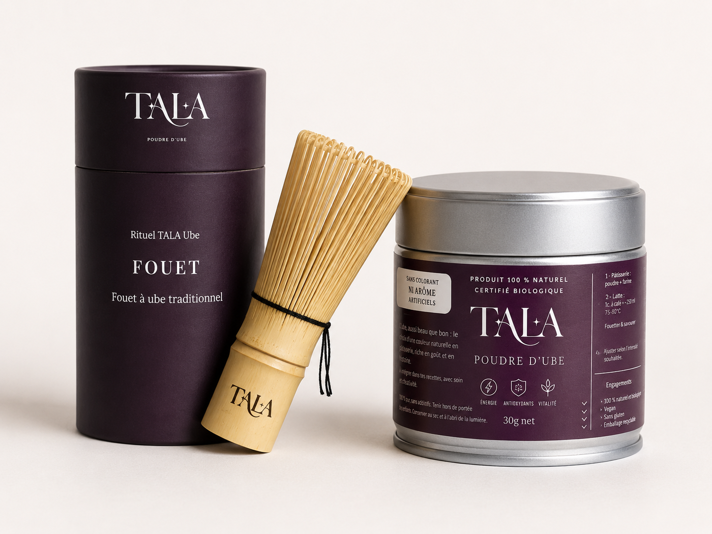 OFFRE DÉCOUVERTE : Poudre d'ube 30g & fouet chasen