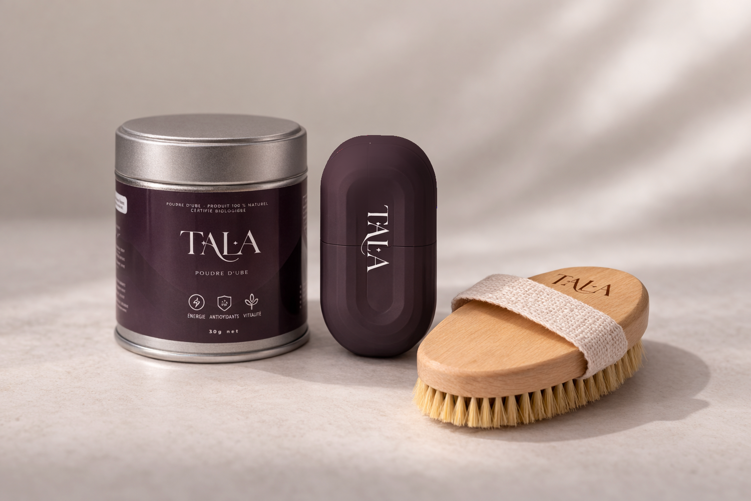 Pack self-care - Poudre d'ube - Stick Givré - Brosse à sec